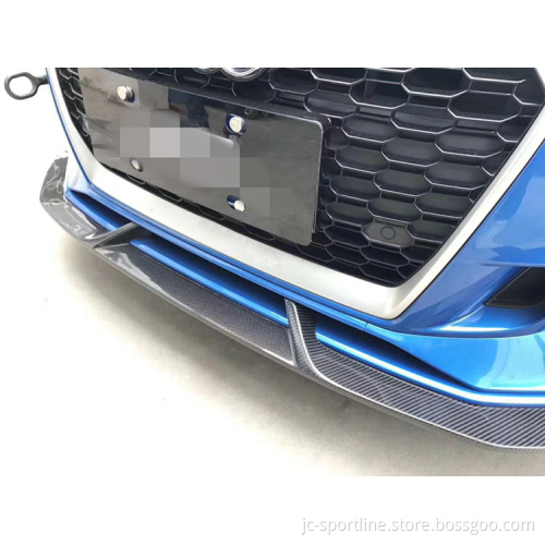 Carbon Fiber Front Lip Spoiler for Audi RS3 4-Door 2017-2018